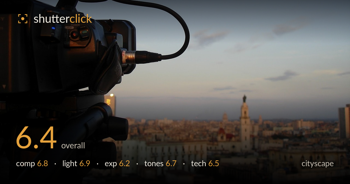cityscape photo critique card