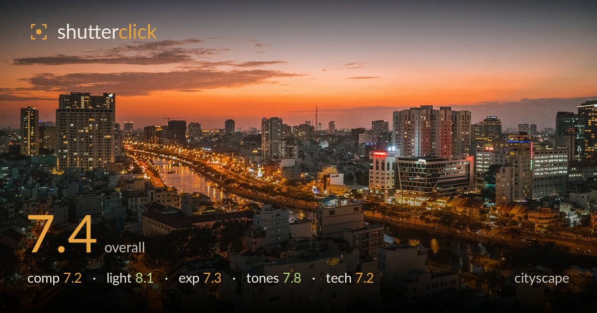 cityscape photo critique card