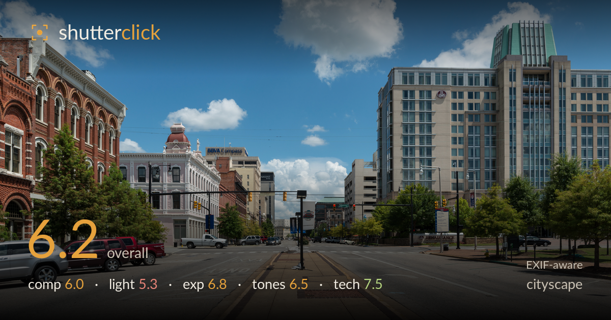 cityscape photo critique card