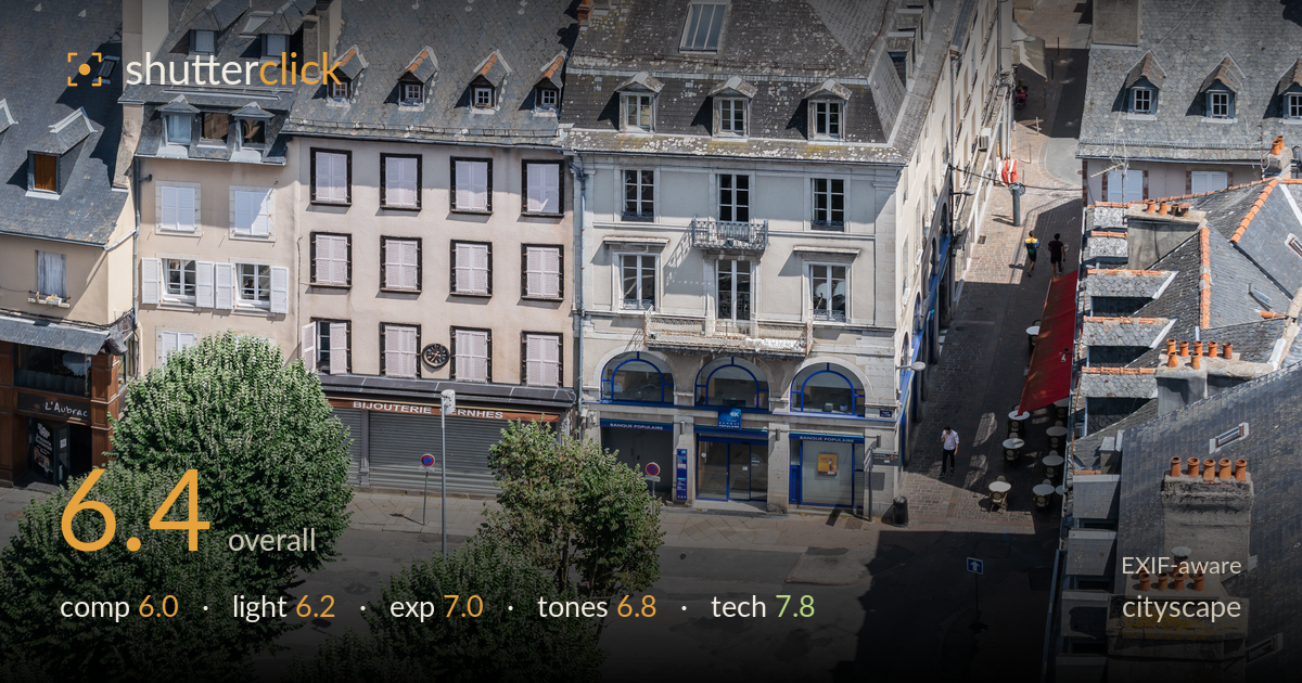 cityscape photo critique card