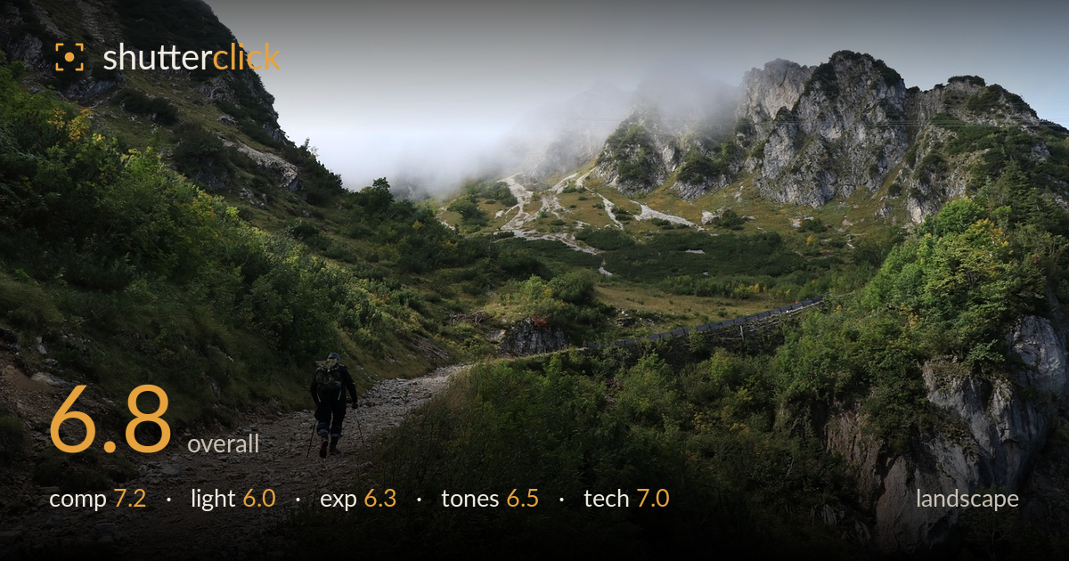 landscape photo critique card