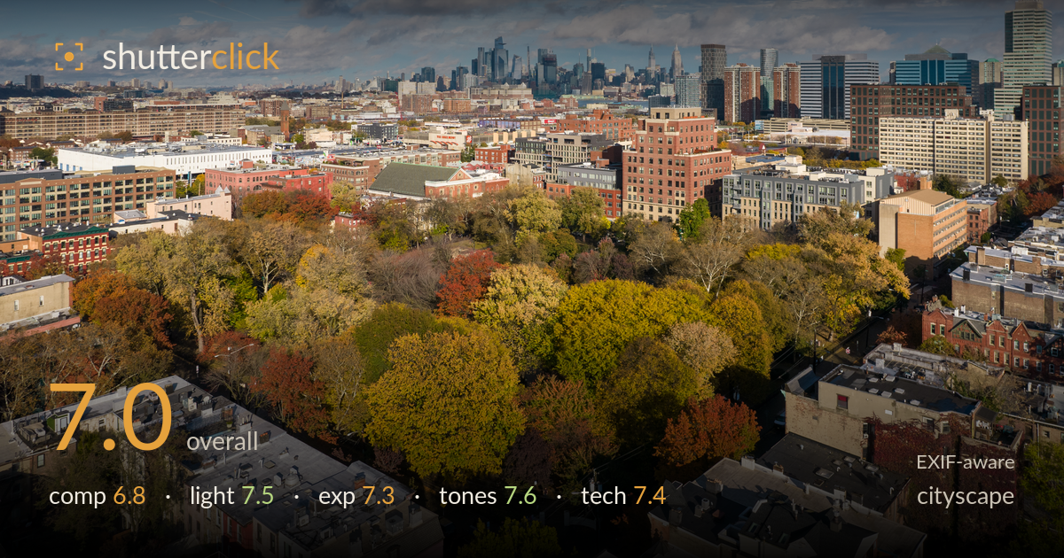 cityscape photo critique card