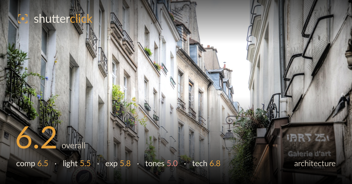 architecture photo critique card