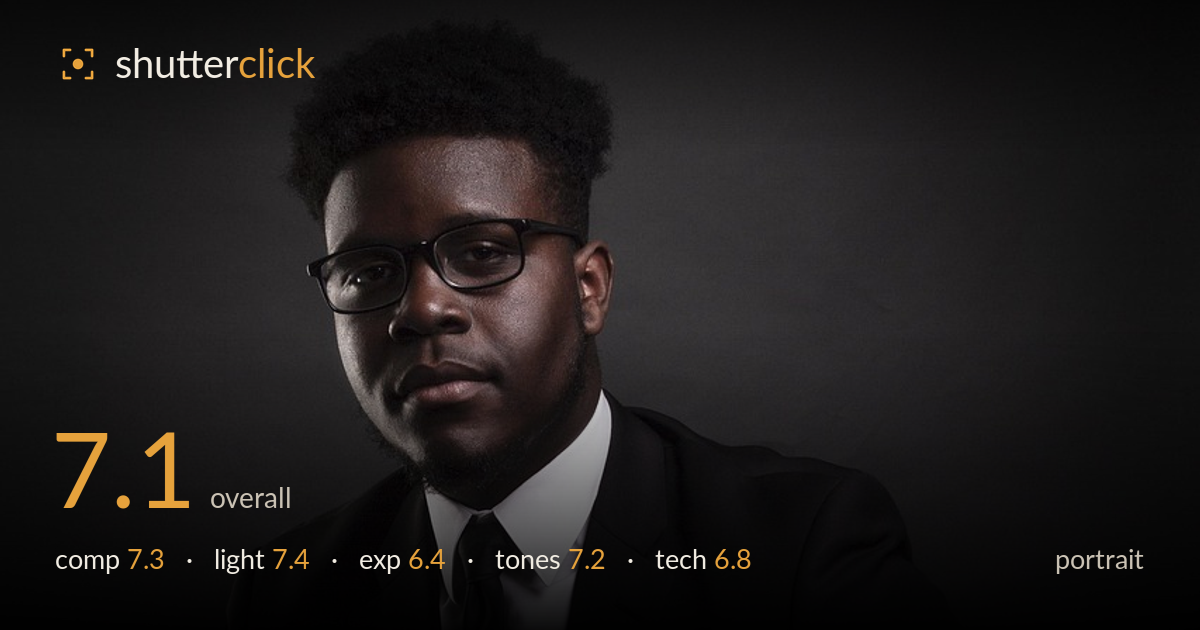 portrait photo critique card