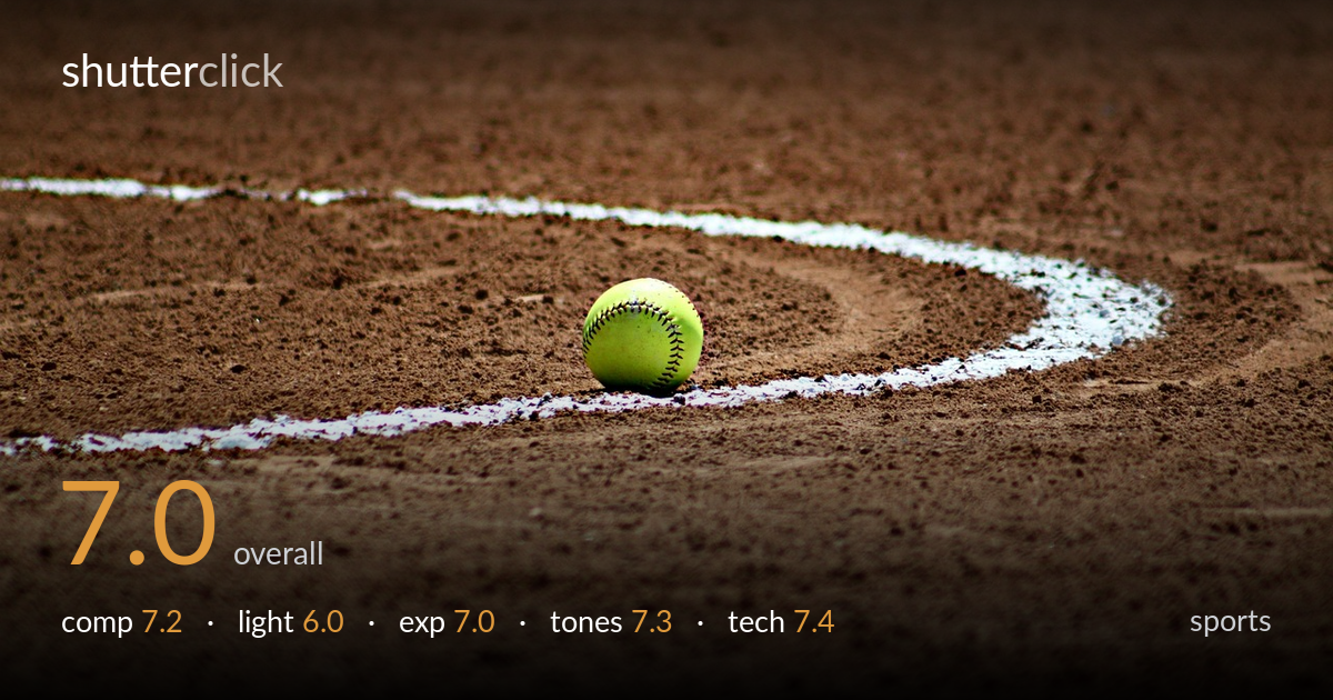 sports photo critique card